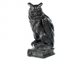 Untitled by Bronzeskulptur eines Uhus auf Büchern, bronze, sold Dec 2015
