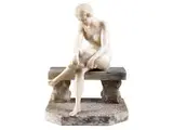 Untitled by Marmorskulptur Nach dem Bad, marble, sold Sep 2017
