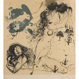 Die erschaffung evas by Salvador Dalí, 1970, color lithograph, sold Jun 2024