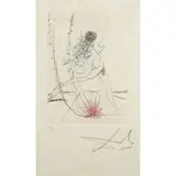 Les amours de cassandre by Salvador Dalí, 1968, etching, sold Jun 2024