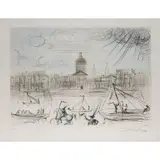 L by Salvador Dalí, etching, sold Jun 2024