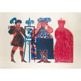 Holbein-legende by HAP Grieshaber, color woodcut, sold Jun 2024
