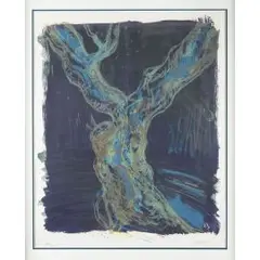 Baum by Bernd Zimmer, color lithograph, sold Jun 2024