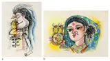 Untitled by Laxman Pai, Watercolour and ink on paper, sold Jun 2024