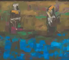 Untitled by K. M. Adimoolam, Oil on canvas, sold Jun 2024
