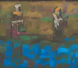 Untitled by K. M. Adimoolam, Oil on canvas, sold Jun 2024