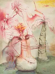 Untitled by Manu Parekh, Oil on canvas, sold Jun 2024