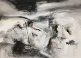 Untitled by Laxman Shrestha, Watercolour, ink and charcoal on mount board, sold Jun 2024