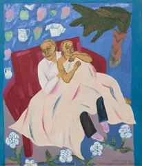 Untitled by Arpita Singh, Oil on canvas, sold Jun 2024