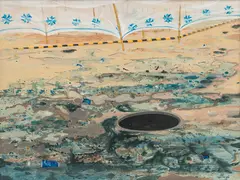 Untitled by Jagannath Panda, 2005, Acrylic on canvas, sold Jun 2024