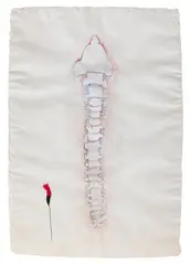 Untitled by Mithu Sen, Mixed media and incisions on handmade paper pasted on mount board, sold Jun 2024