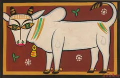 Untitled by Jamini Roy, Tempera on board, sold Mar 2024