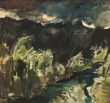 Untitled by S. H. Raza, Watercolour on paper, sold Mar 2024