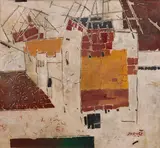 Untitled by Ganesh Haloi, 1992, Gouache on paper pasted on board, sold Mar 2024