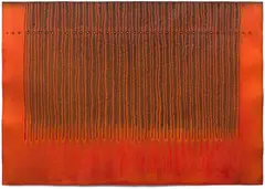 Untitled by Sohan Qadri, Ink, dye and incisions on paper pasted on mount board, sold Mar 2024