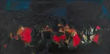 Forêt Noir by S. H. Raza, Oil on jute, offered Mar 2024