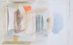 Untitled by Prabhakar Barwe, Mixed media on paper, sold Mar 2024