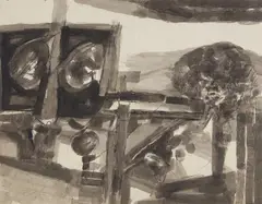Untitled by Ram Kumar, Ink and watercolour on paper, sold Mar 2024