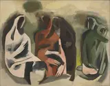 Untitled by M. F. Husain, Oil on canvas, offered Mar 2024