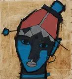 Untitled (Tribal Woman) by M. F. Husain, Oil on canvas, sold Mar 2024