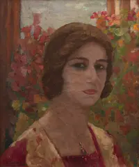Portrait of Denyse by Amrita Sher-Gil, Oil on canvas, sold Mar 2024