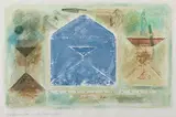 The Blue Envelope by Prabhakar Barwe, 1995, Watercolour, pen and colour pencil on paper, sold Mar 2024