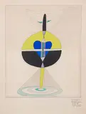 Untitled by Prabhakar Barwe, 1976, Mixed media on paper, sold Mar 2024