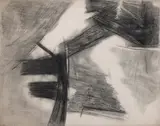 Untitled by Ram Kumar, 1967, Pencil, pastel and ink on paper pasted on mount board, sold Mar 2024