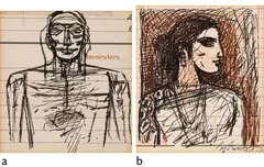 Untitled (Man) by Ganesh Pyne, Pen and ink on paper, offered Mar 2024