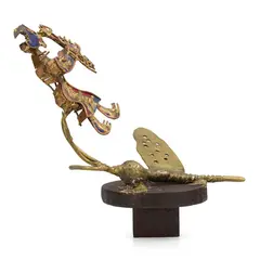 Untitled by S. Nandagopal, Welded copper, cast brass, iron and enamel, sold Mar 2024