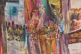 Untitled by Sakti Burman, Oil and acrylic on canvas, sold Mar 2024