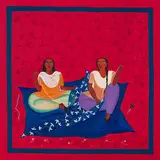 The Quilt Makers by Rekha Rodwittiya, 1996, Acrylic and oil on canvas, sold Mar 2024