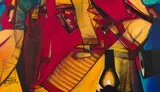 The Rasa by Paresh Maity, Oil and acrylic on canvas, sold Mar 2024