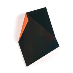 No. 679 S Fold by Rana Begum, 2016, Paint on mirror finish stainless steel, sold Aug 2023