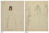Untitled by Amrita Sher-Gil, Front: Pencil and watercolour on paper, sold Dec 2023