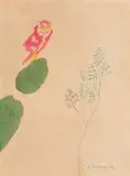 Untitled by Jagdish Swaminathan, Watercolour, pen and ink on paper, sold Dec 2023