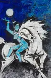 Untitled by M. F. Husain, Oil and acrylic on canvas, sold Dec 2023