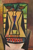 Portrait by Sadanand Bakre, Oil on Masonite, sold Dec 2023