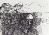 Untitled (Coonoor) by Bhupen Khakhar, Felt tip pen on paper, sold Dec 2023