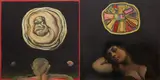 Untitled (Dreamers) by Jogen Chowdhury, Oil on canvas, sold Dec 2023