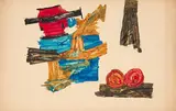 Untitled by Ram Kumar, 1981, Acrylic on paper, sold Dec 2023