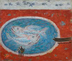 Untitled by K. K. Hebbar, Oil on canvas, sold Dec 2023