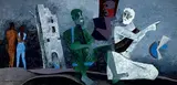 That Obscure Object of Desire by M. F. Husain, Oil on canvas, sold Dec 2023