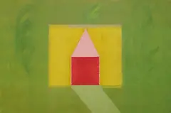Colour Geometry of Space by Jagdish Swaminathan, Oil on canvas, sold Dec 2023