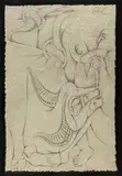 Untitled by Satish Gujral, Pencil on rice paper pasted on plywood, sold Dec 2023