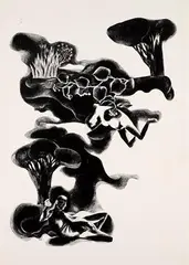 Untitled by K. Laxma Goud, 1972, Ink and watercolour on paper, sold Dec 2023