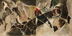 Untitled by Bal Chhabda, Oil on canvas, sold Dec 2023
