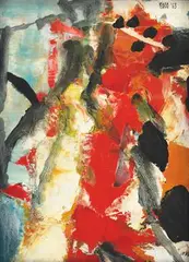 Untitled by S. H. Raza, Oil on canvas, sold Dec 2023