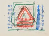 Untitled by Jagdish Swaminathan, Watercolour on paper pasted on mount board, sold Dec 2023