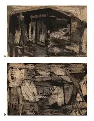 Untitled by Ram Kumar, Pen, ink and wax on paper, sold Dec 2023